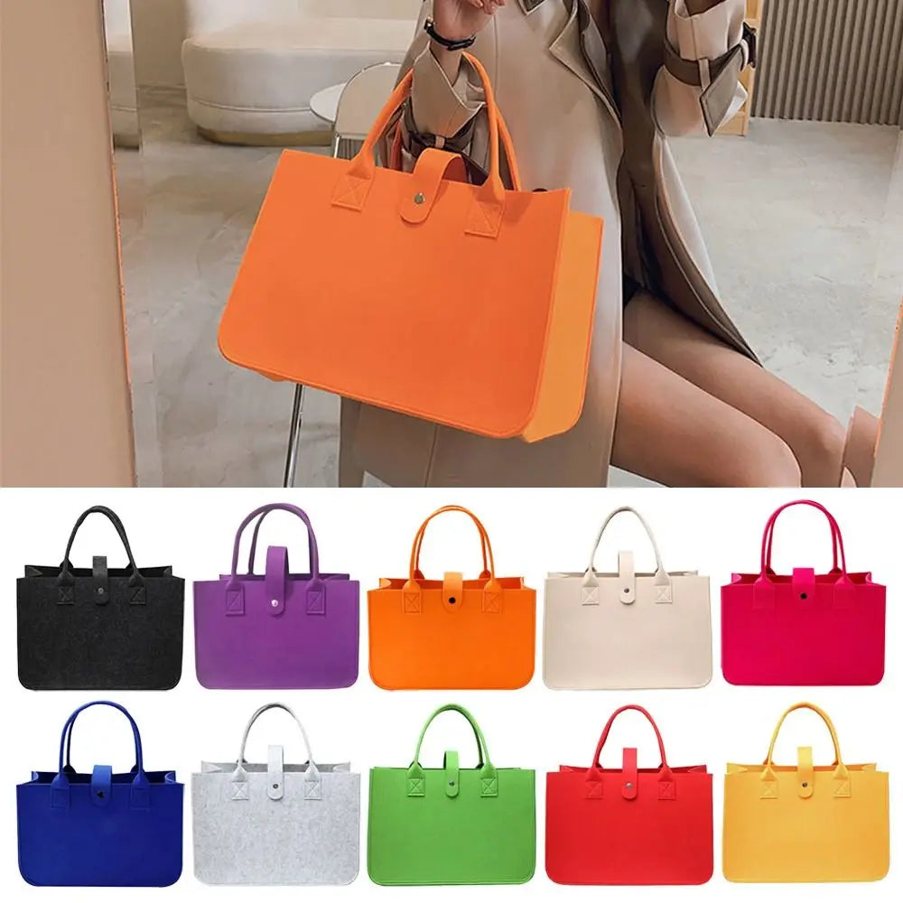New Felt Felt Shoulder Bag Toy Sundries Large Capacity Messenger Bag Storage Organizer Crossbody Handbag Women