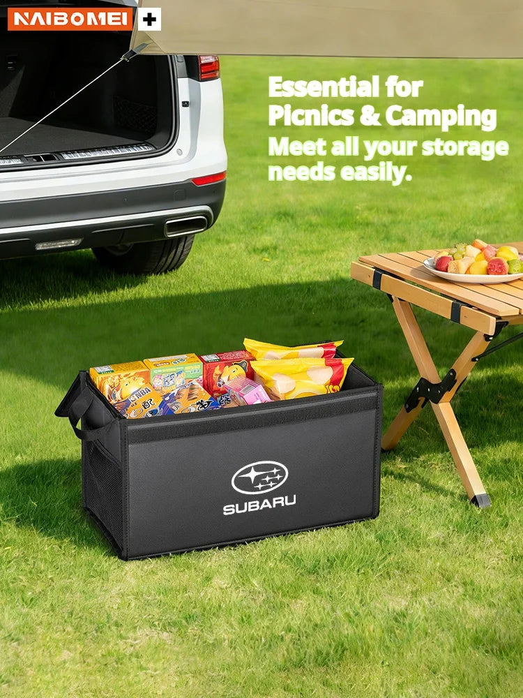 For Subaru Ascent BRZ Forester Impreza Legacy Outback WRX VX Car Trunk Foldable Storage Box Large-Capacity Stowing Tidying Bag