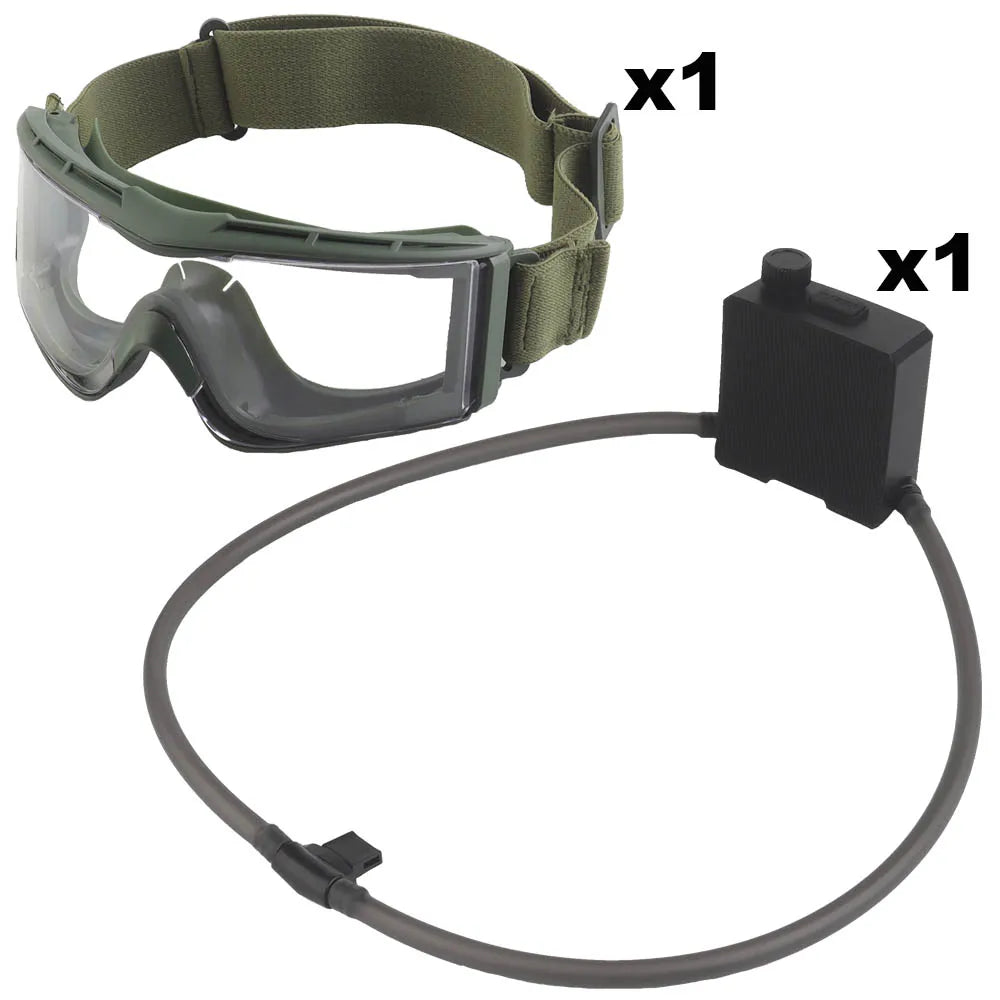 Tactical Goggles Fan Defogger Kit - Anti-Fog Air Ventilation System for Airsoft, Shooting & Skiing Eyewear