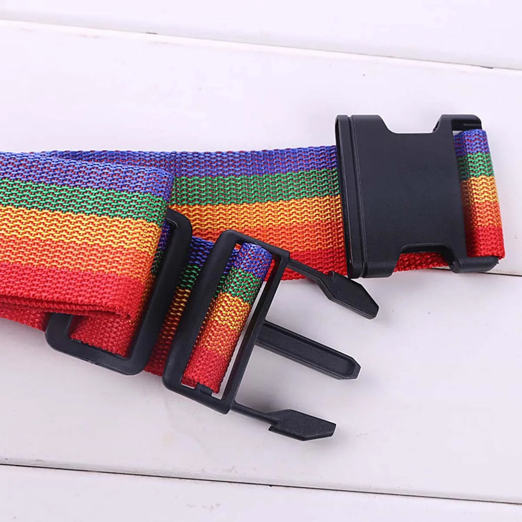 2Pc 165/200CM Adjustable Luggage Strap Travel Essential Accessories Suitcase Supplies Fixed Belt Straps For 14-32 Inch Suitcase