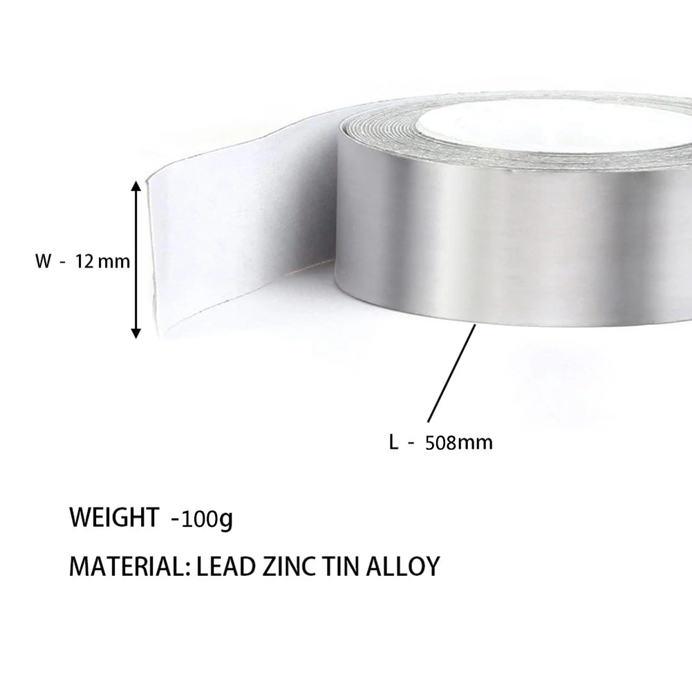 1 Roll Professional Lead Weights Golf Lead Tape Weight Self-Adhesion Putter Wedge Clubs Head Tapes for Putter Racket