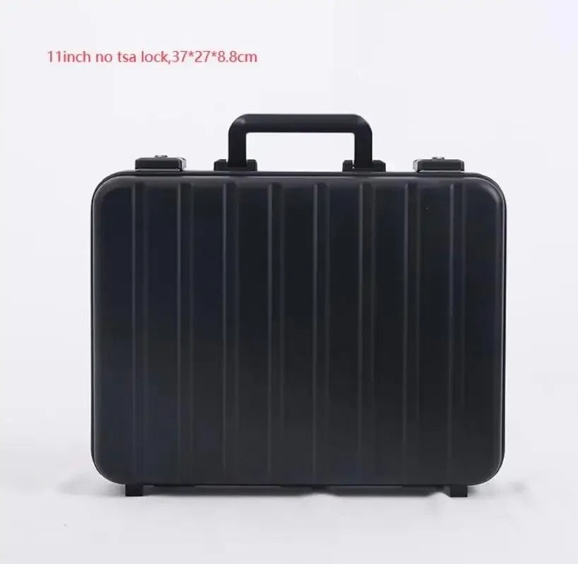 13”15 Inch New Aluminum Briefcase Toolbox Laptop case Business Box With Lock