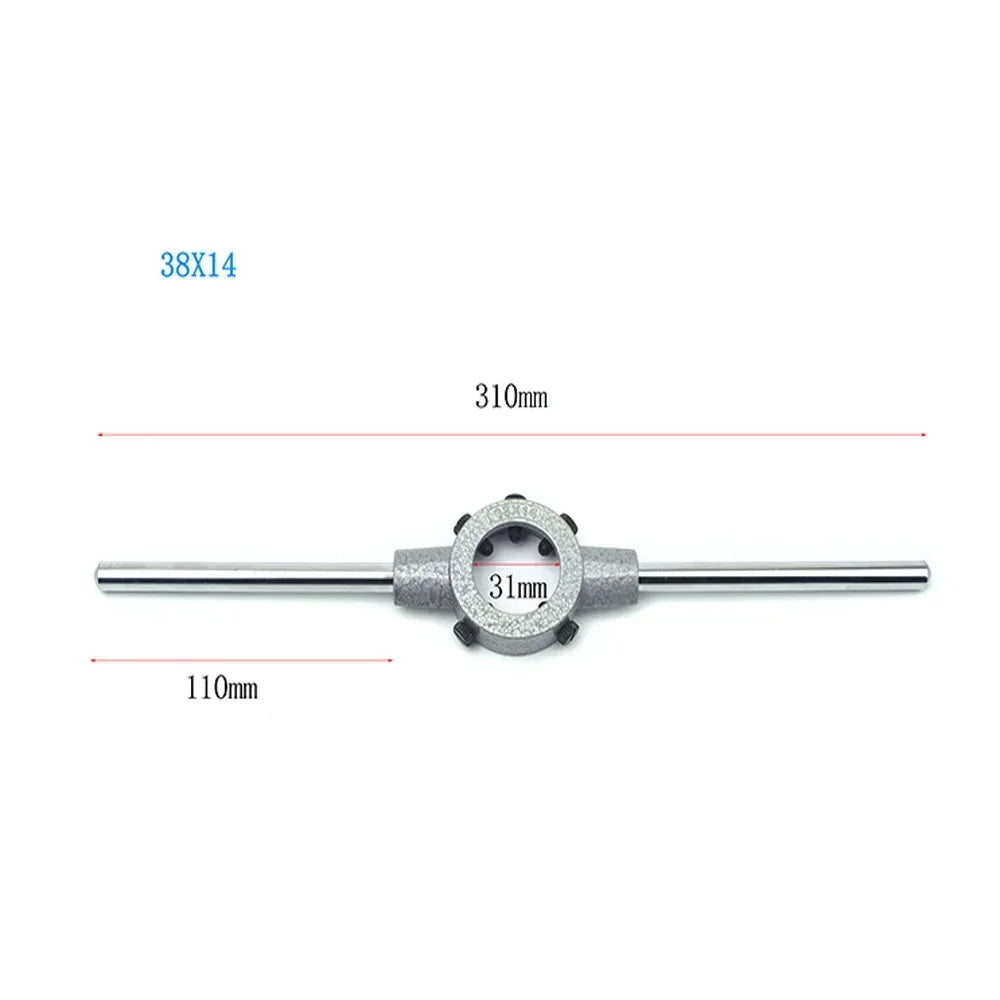 Round Die Wrench Adjustable Manual Die Wrench Holder Circular Die Handle Hand Tool For Dies Threading Tools