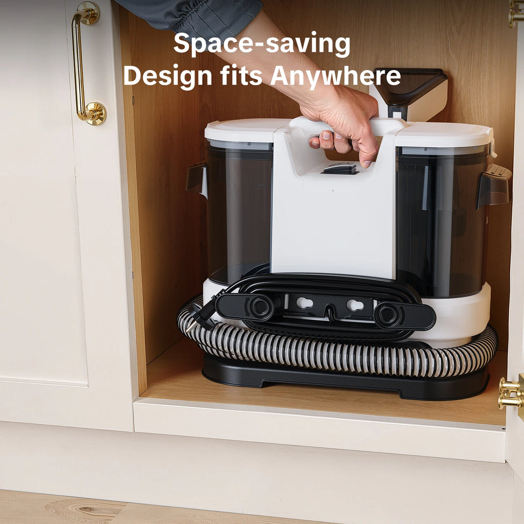 Lubluelu V8 Multi-Purpose Portable Carpet & Upholstery Spot Cleaner Machine, 15KPa Suction, Hot Steam Upgrade, with Heating Function to 60 Degrees, 800W, Dual Water Tank&6m Working Radius, for Rugs, Pets, Car Seats, Sofa and