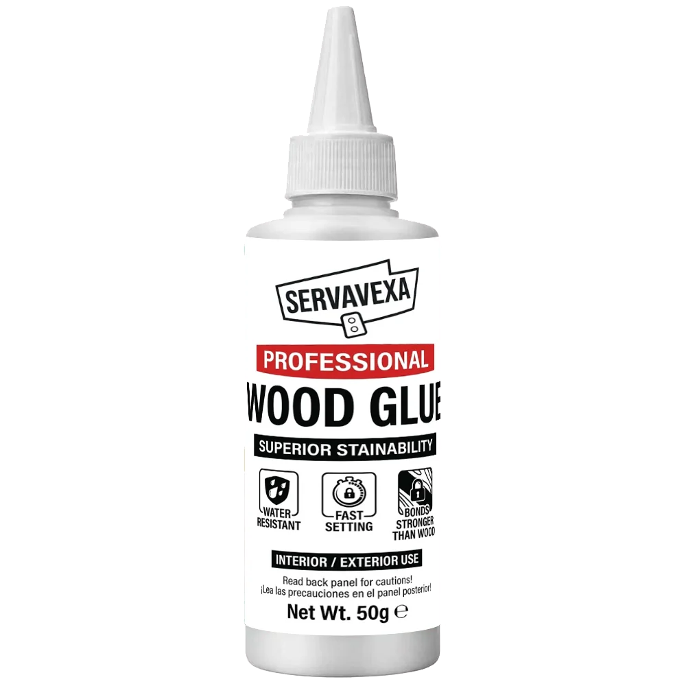 Professional Woodworking Adhesive Fast Drying Strong Bond Water Resistant Liquid Glue Interior Exterior Home Repair 50g