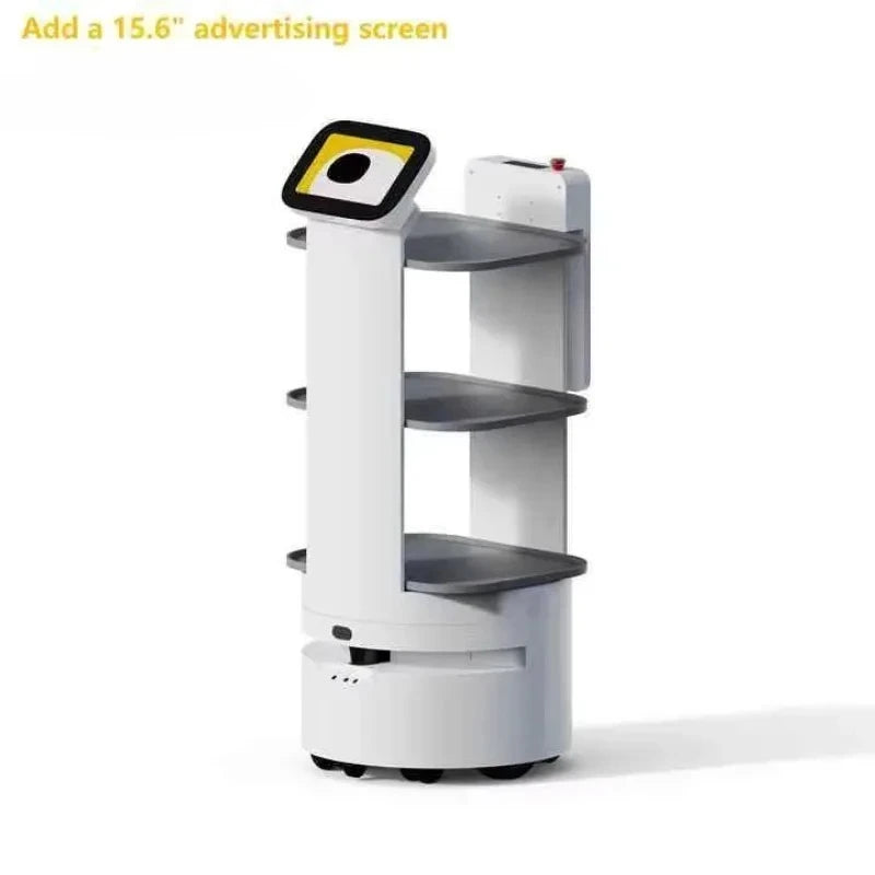 Obstacle Avoidance Smart Food Delivery Robot Autonomous Serving Robot For Hotel Shopping Mall