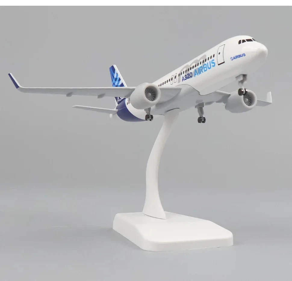 Diecast 20cm Airbus A320 Prototype Aircraft Simulation Alloy Airliner Model Family Toys And Ornaments A320 Crafts Gifts