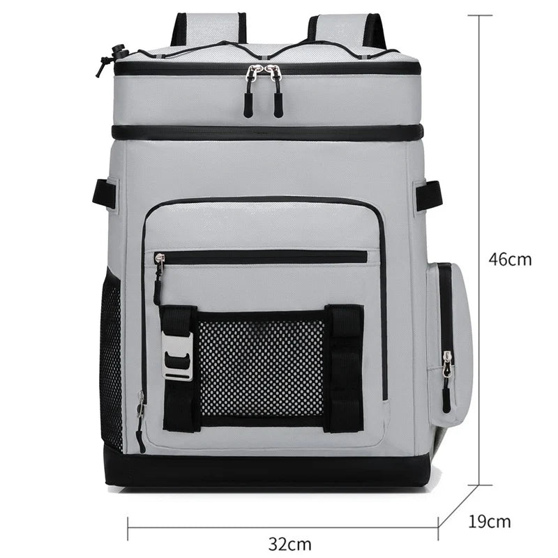 Waterproof Soft Cooler Backpack 20L Insulated Thermal Bag Oxford Fabric for Picnic Camping Hiking Travel Lightweight Bag