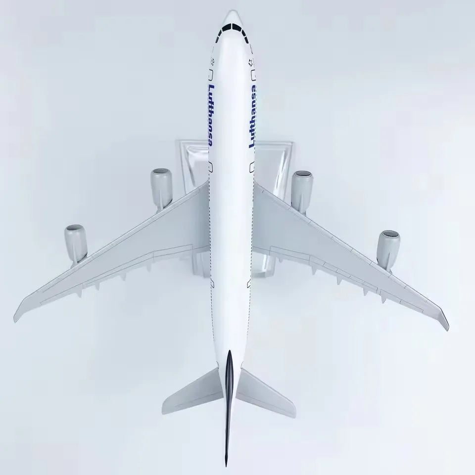 16cm 1:400 Scale Airbus A340 Series Aircraft Model Emirates Lufthansa Asia Airline Die-cast Alloy Airplane Model Toys For Gift