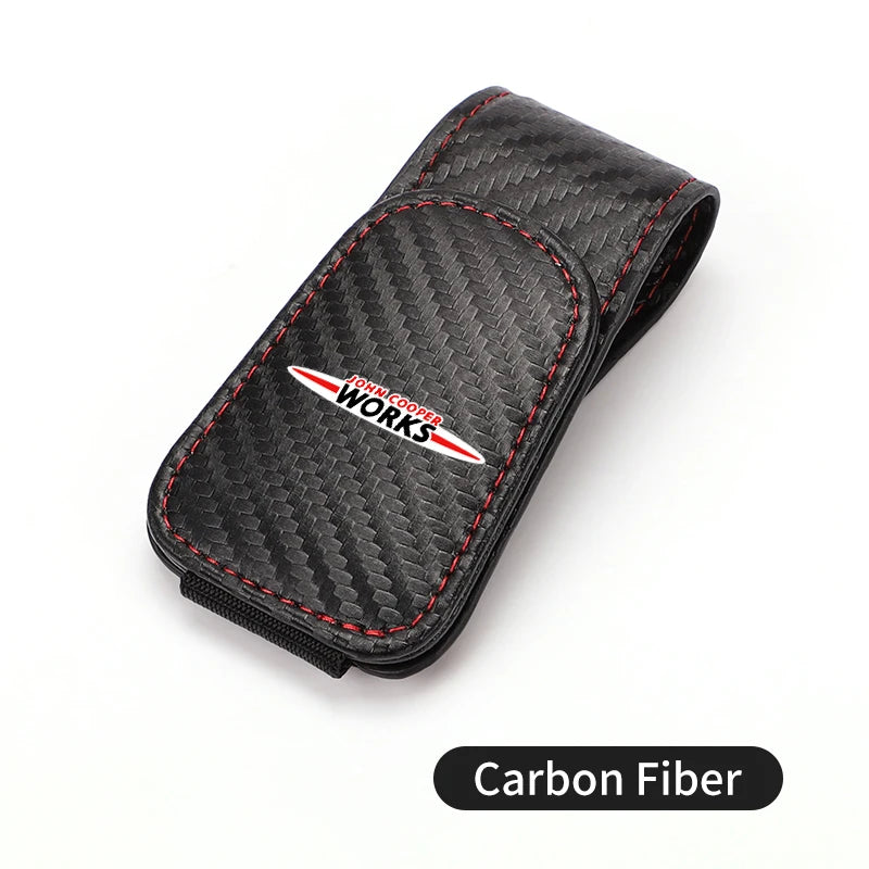 Magnetic Car Glasses Holder Sunshade Platep Card Ticket Clip For MINI Cooper Works R56 F56 R53 R60 Clubman JCW Countryman