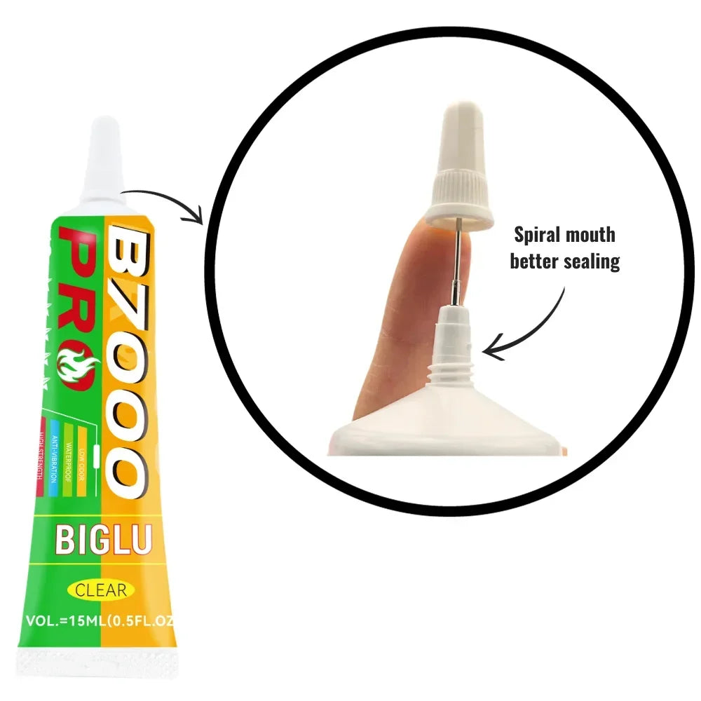 B7000 PRO Clear Contact Phone Repair Adhesive Universal Glass Plastic DIY Diamond Glue With Precision Applicator 15/50/110ML