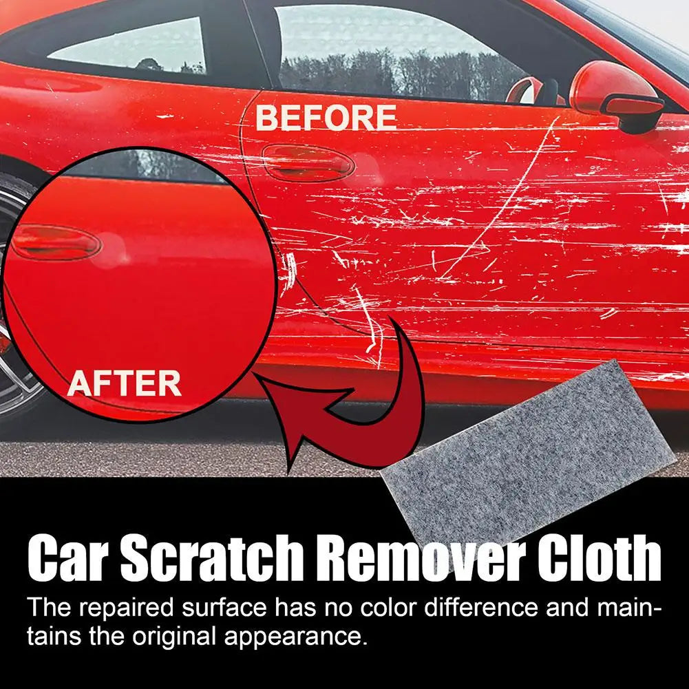 12Pcs Car Scratch Wiping Cloth Nano Flash Fabric Car Scratches Water Stain Cleaning Scratch Care Car Maintenance