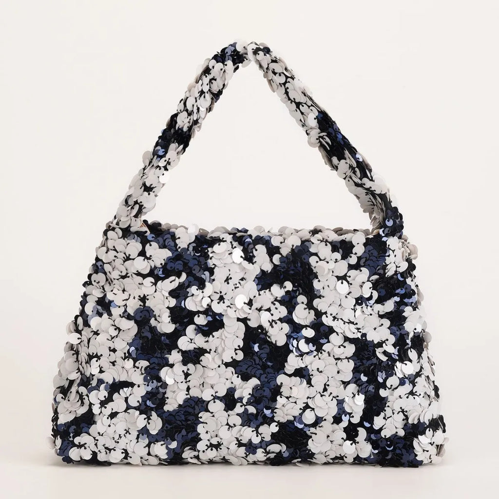 New sequined handbag high-end dinner bag chain oblique span women's shoulder bag fashion women's bag