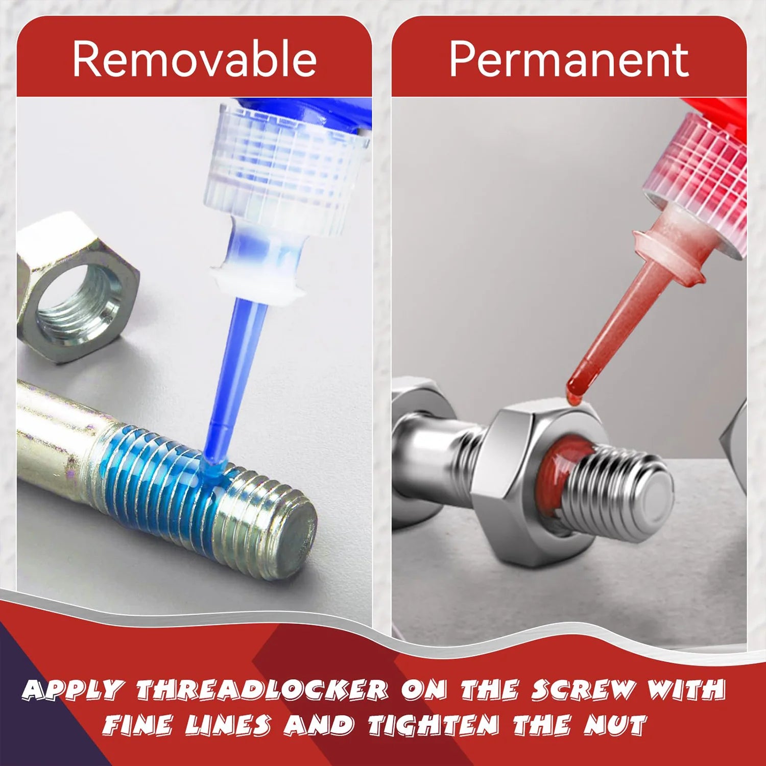 243 50ml Threadlocker Screw Glue Quickly Cured Thread Locking Agent Anaerobic Adhesive Corrosion-Resistant Anti-Loosening Glue