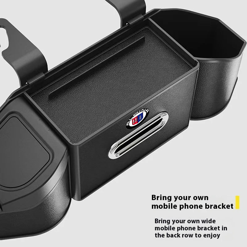 For ALPINA B3 B4 B5 B7 B8 D3 D4 D5 XD3 XD4 XB7 G20 G30 G60 G82 E60 E87 F10 F20 F30 Car Seat Back Multi-Functional Storage Box