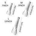 1pc NonSlip Stainless Steel Food Tongs Meat Salad Steak Bread Clip Barbecue Grill Buffet Clamp Cooking Tools Kitchen Accessories