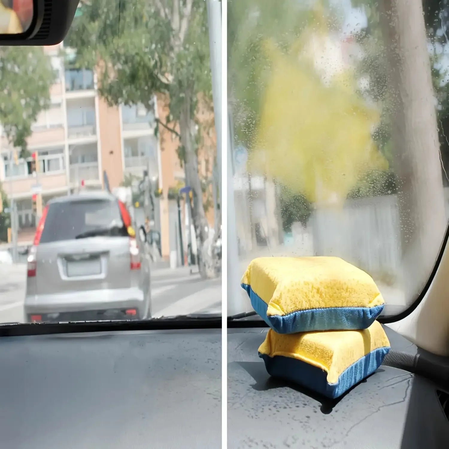 Large size super absorbent anti fog sponge, suitable for cars, mirrors, glass, etc. - easy to clean, universal cleaning tool