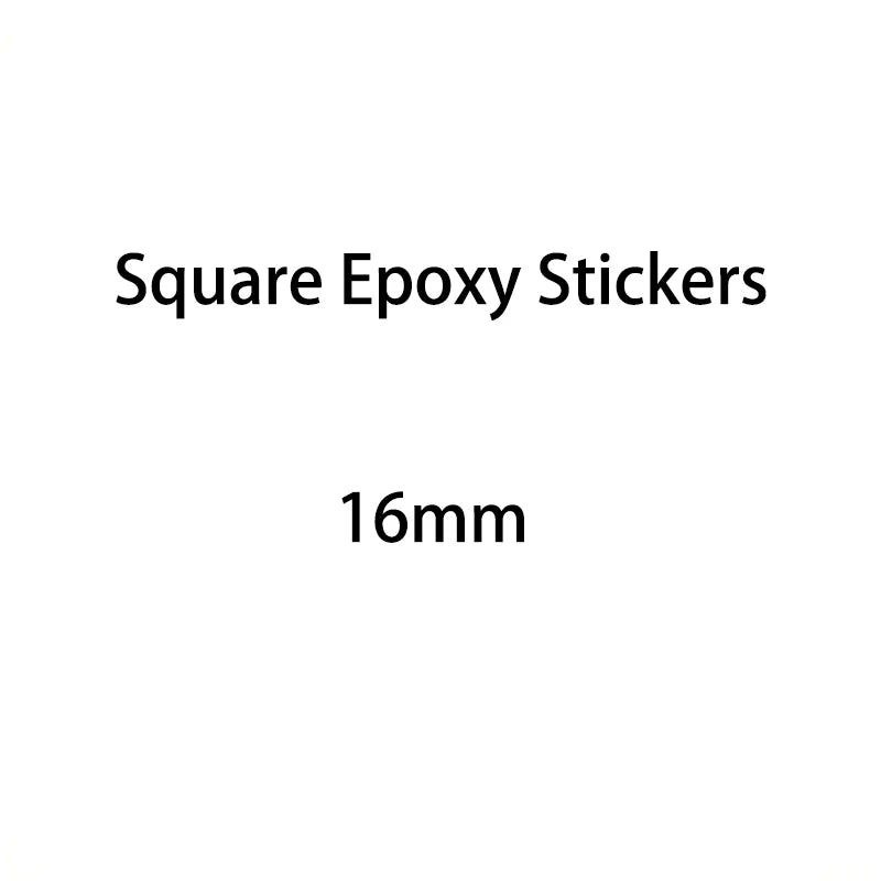 50/100/200/500pcs 3D Clear Epoxy Stickers Round Square Heart Oval Dome Adhesive Stickers Domed Cups for DIY Jewelry Making
