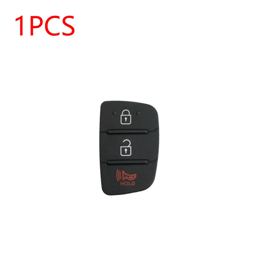 1-5Pcs Replacement Rubber Car 4Button Silicone Pad For Hyundai Tucson Santa fe / ix45 Sonata i40 Remote Car Repair Key Fob Shell