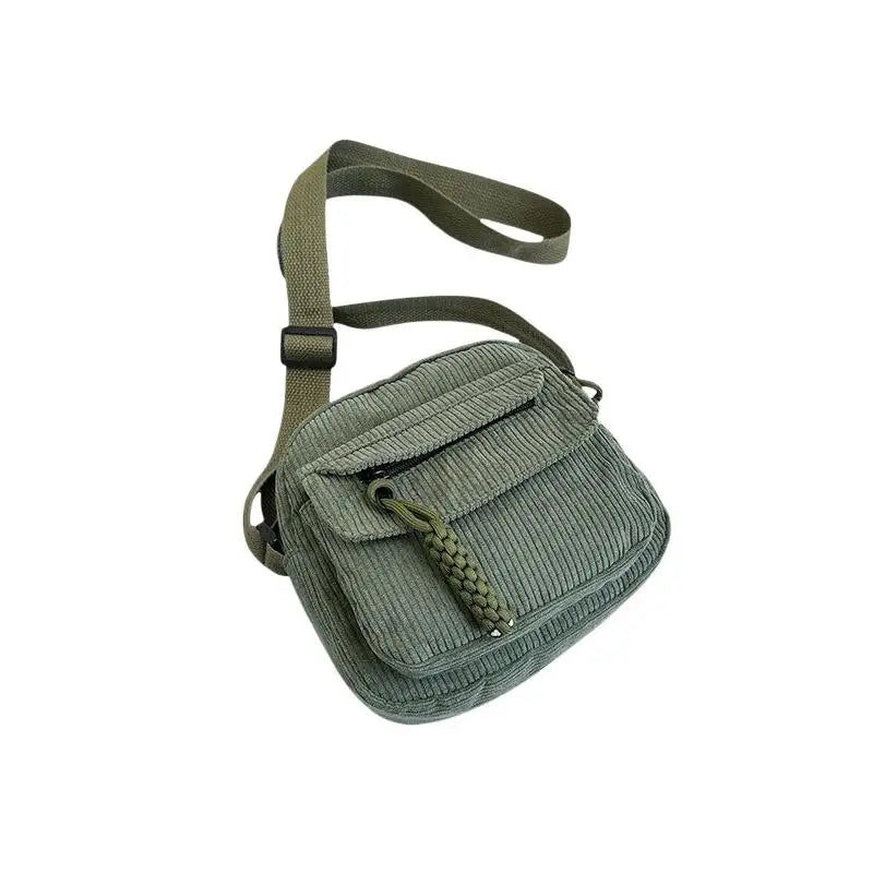 Women Casual Crossbody Bag Zipper Closure Adjustable Shoulder Strap Large Capacity Multi Pockets Daily Messenger Bag