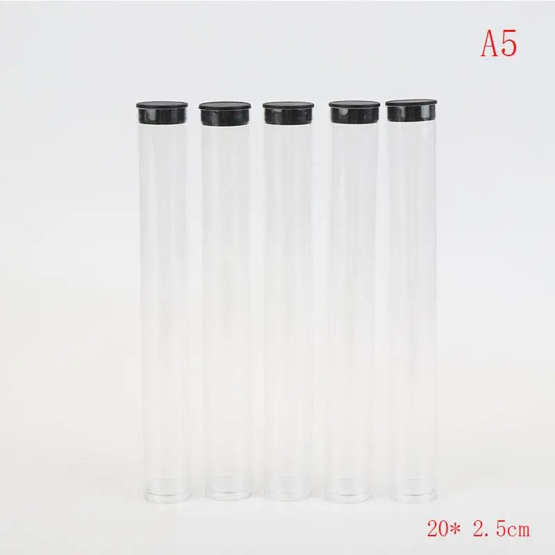 5 Pcs Clear Travel Toothbrush Case Storage Tubes With Lids Portable Toothbrush Holder For Travel/Camping/School/Home