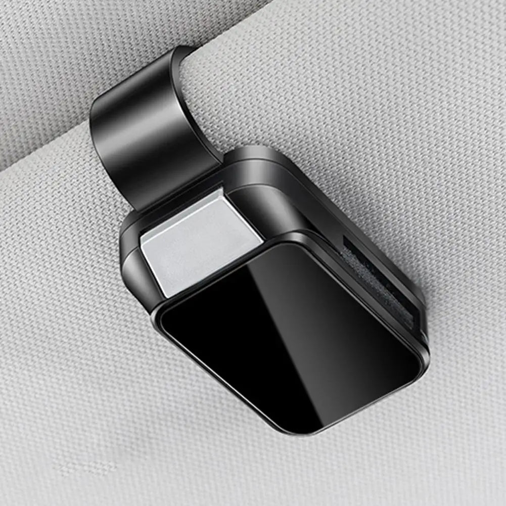 1PC Car Sun Visor Glasses Clips Interior Eyeglasses Auto Storage Interior Alloy Holder Accessory With Buckle Compact Storag Q2B1
