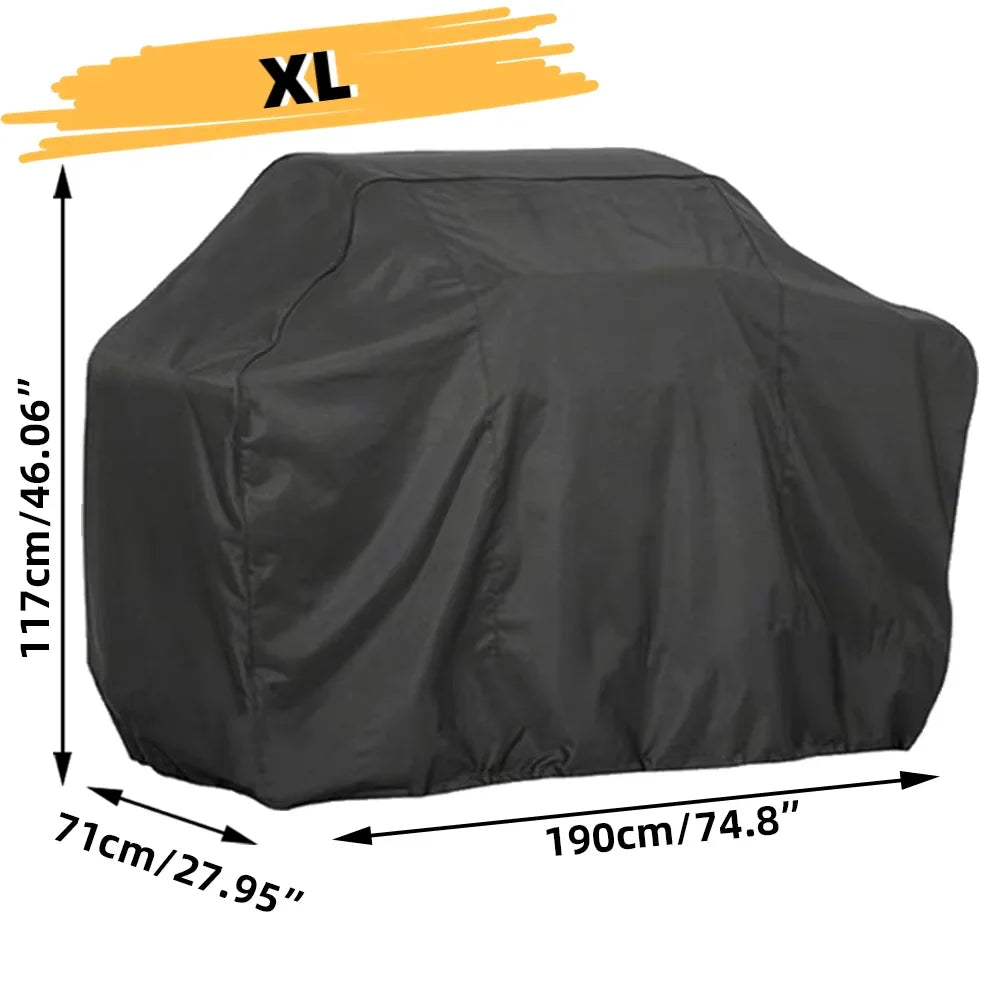 Barbeque Grill Cover Outdoor Dustproof Waterproof Oxford Cloth Multifunctional Dustproof Rainproof Outdoor BBQ Stove Cover