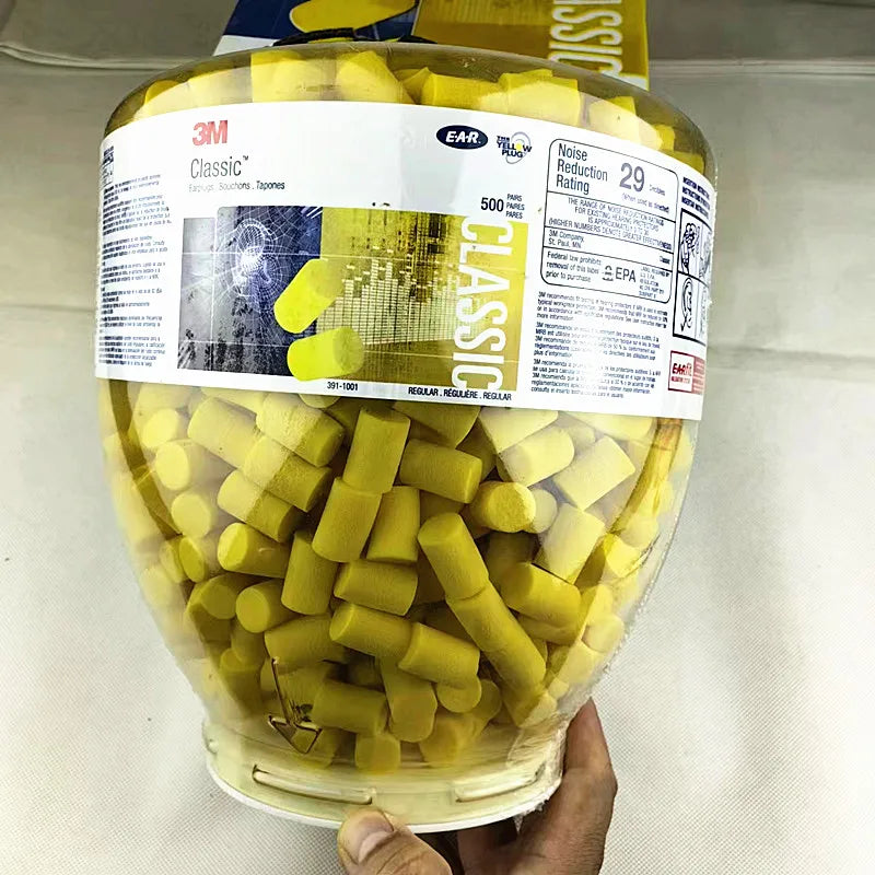 3M EAR 312-1201 Earplugs Anti-noise Classic Earplugs Small for Child Women's Sleep Yellow Earplugs
