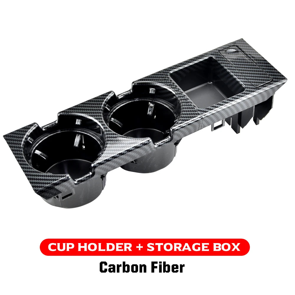 New Double Hole Car Styling Front Center Console Storage Box Coin + Cup Holder For Bmw 3 Series E46 323i 318I 98-06 51168217953