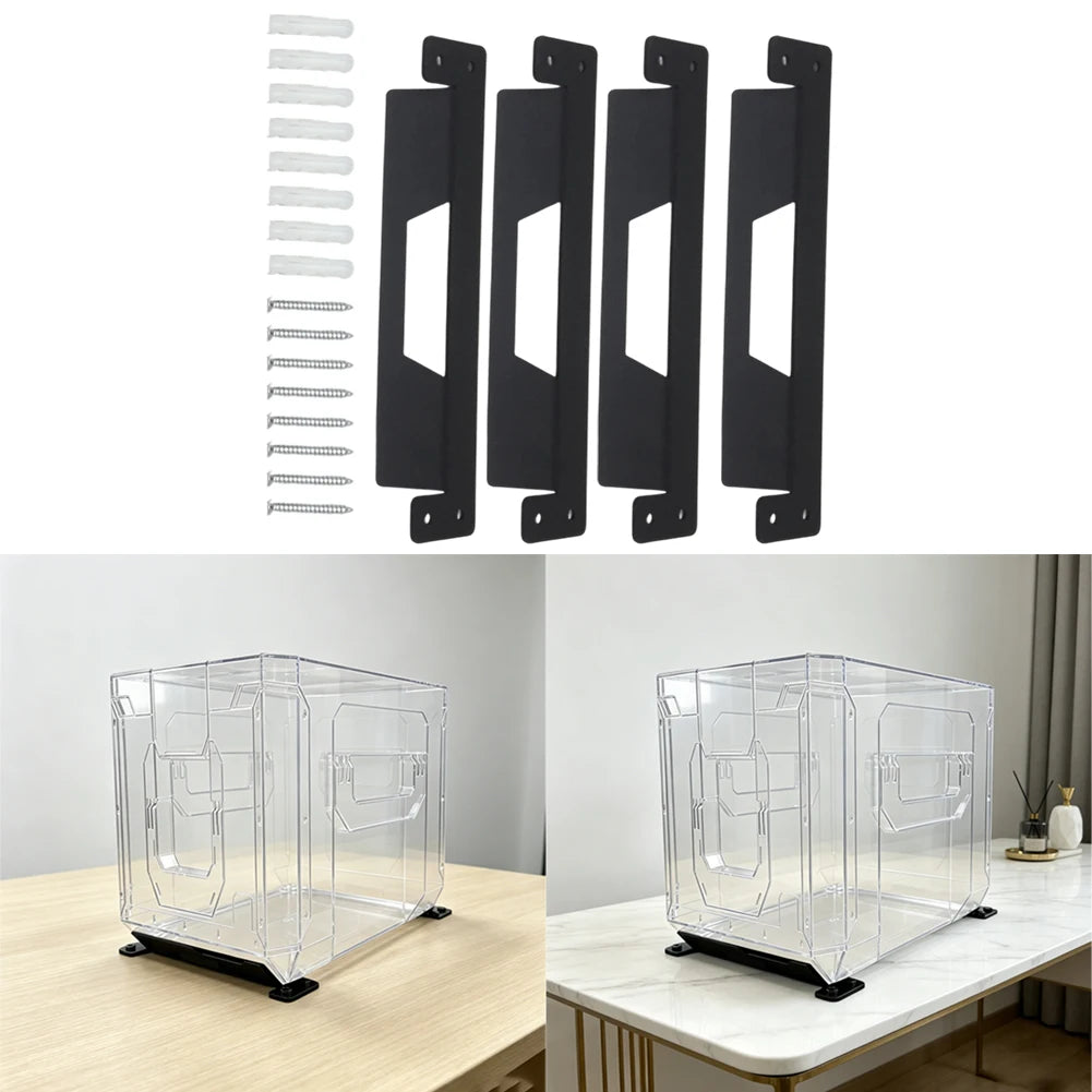 2PCS/4PCS Small Metal Mounting Brackets For ToughBuilt For StackTech Storage System For Toolboxes On Wall Workshop
