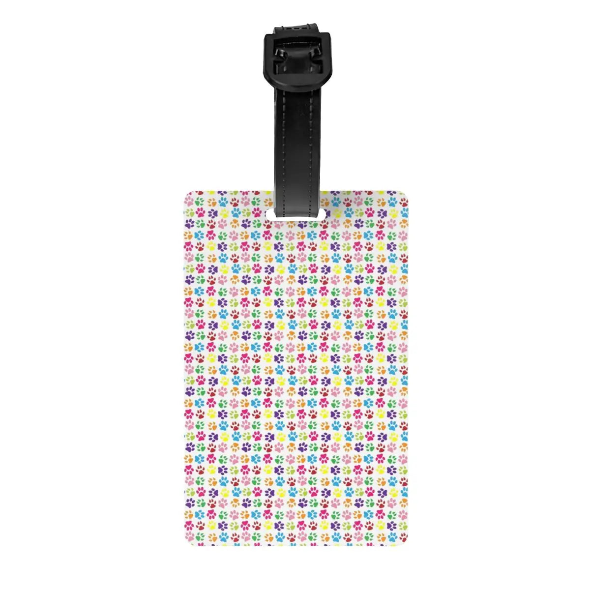 Custom Dog Lover Pet Paw Heart Luggage Tag for Suitcases Fashion Baggage Tags Privacy Cover Name ID Card