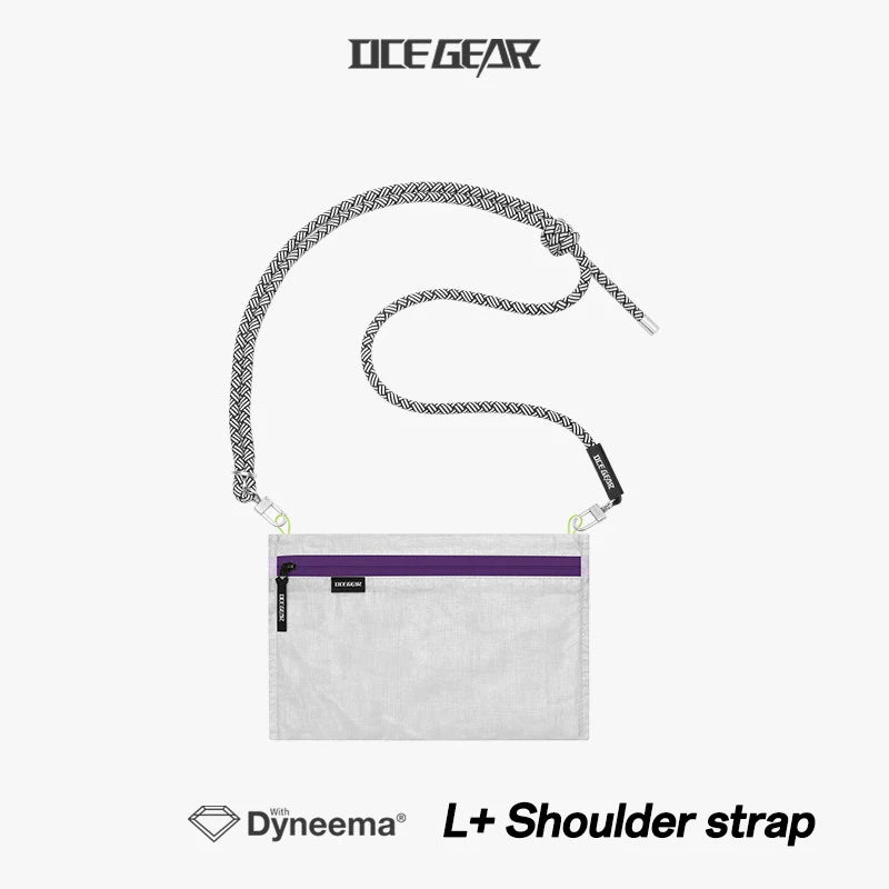 Ultralight Dyneema Crossbody Pouch Waterproof EDC Zipper Wallet Bag Outdoor Hiking Camping Mini Chest Bag Travel Organizer