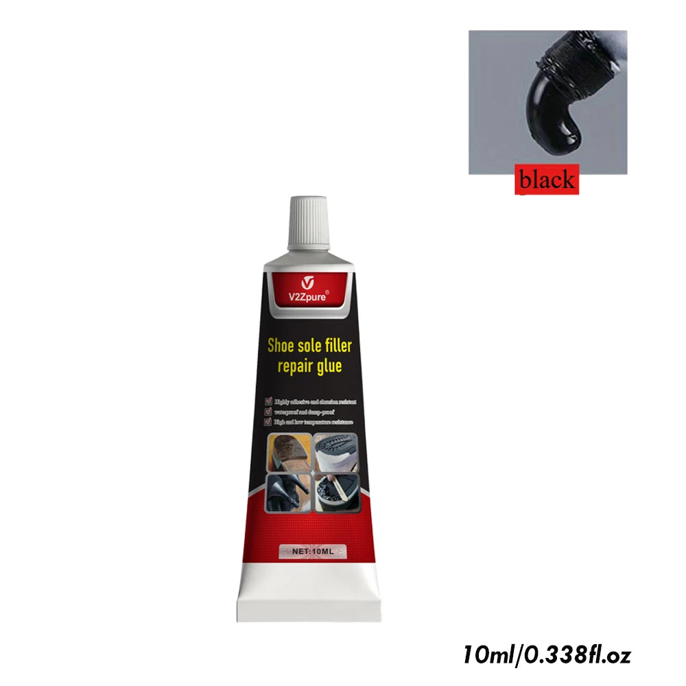 3PCS Shoe Repair Glue Kit White Black Sole Waterproof Quick Drying Filling Repair Glue Wear-resistant Sealant Crack Repair Agent
