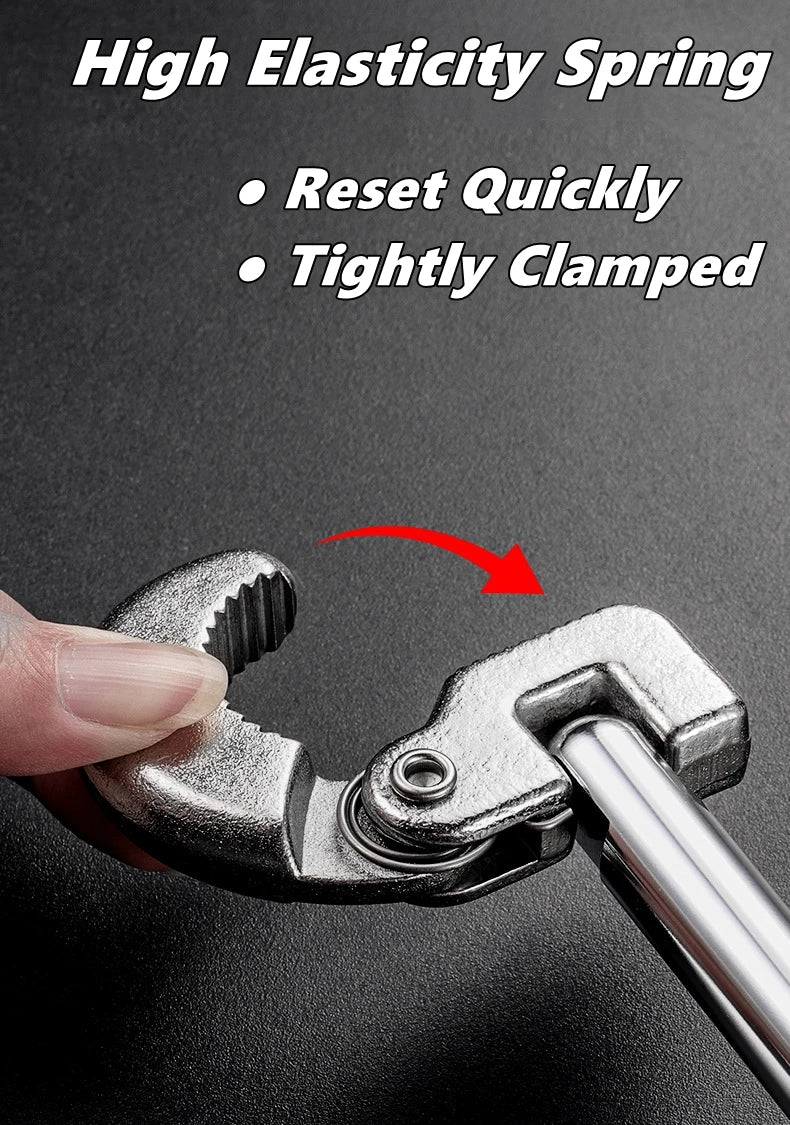 Multi-Functional Basin Sink Wrench for Fixing Back and Union Nuts Plumbing Applications Under Sink Installation Bath Drains