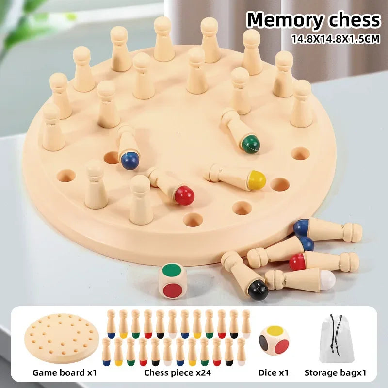Memory Chess Game, Kids Early Educational Toy, Parent-Child Desktop Board Game for Boys Girls Kindergarten Learning