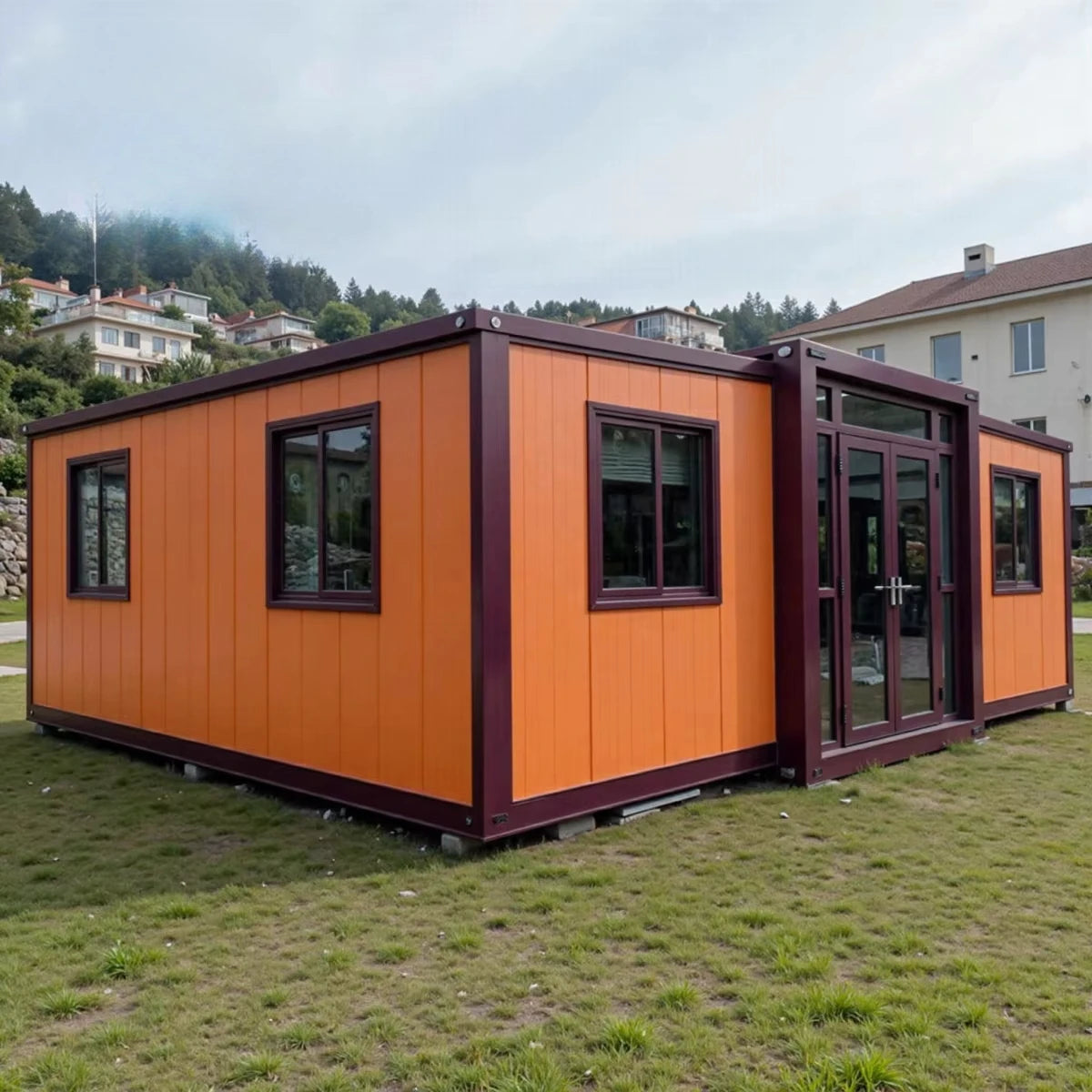 20ft/20ft Expandable Tiny House on Wheels Trailer Slide Outs Ready to Ship Home 2 Bedroom Prefabricated Mobile