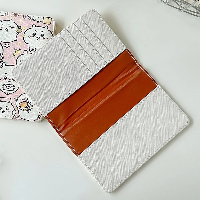 Japanese Animated Passport Cover Passport Wallet Travel Essentials Women Air Ticket Credit Card Holder Passport Protective Case