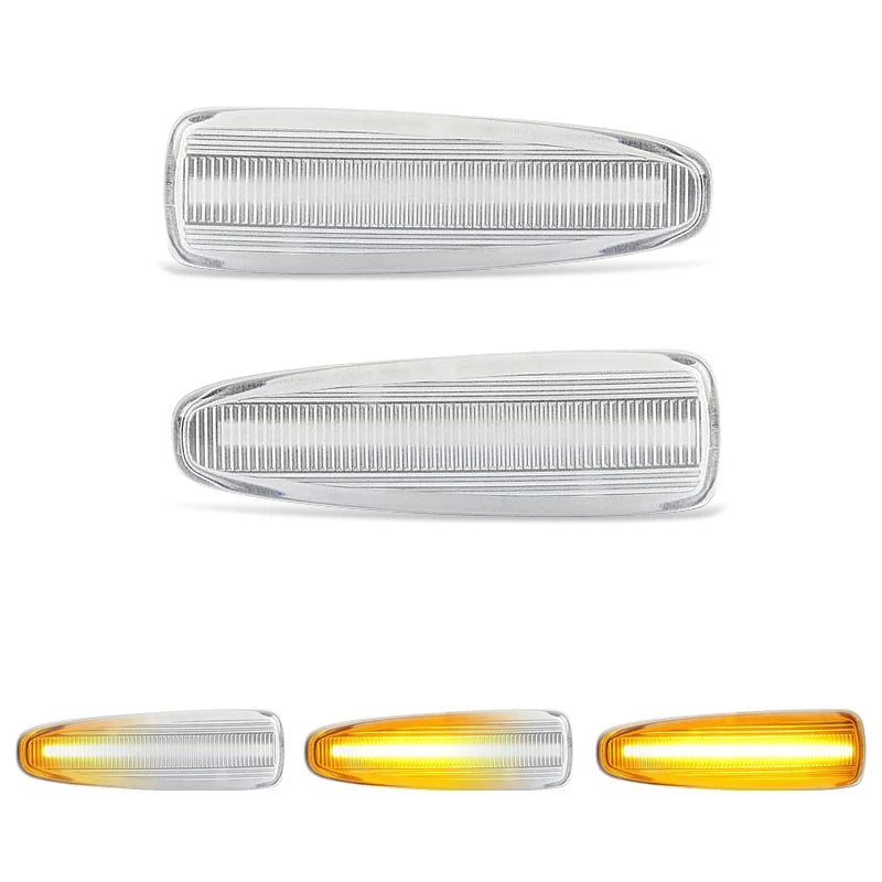 For Mitsubishi Lancer Galant Outlander ASX Mirage Attrage LED Side Marker Lamp Amber Side Fender Turn Signal Lights