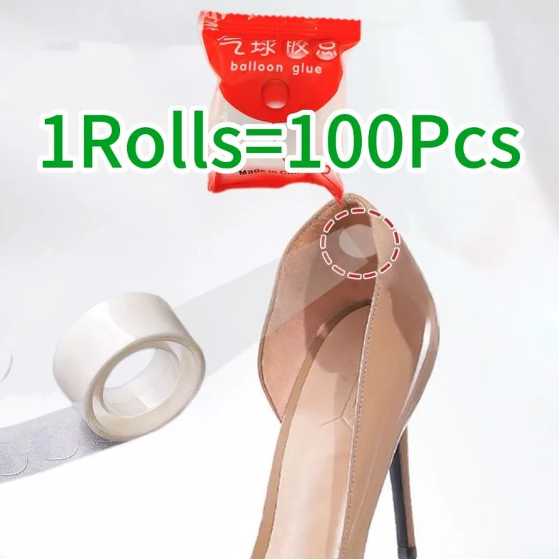 100/500/1000/2000PCS Self Adhesive Heel Anti Drop Sticker Ballon Dot Birthday Wedding Party Balloons Glue Sticker Balloons Stand