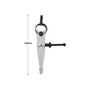 Adjustable Leather Compass Lockable Carbon Steel Divider Wing Creaser DIY Leathercraft Rotating Line Scribing Gauge Caliper Tool