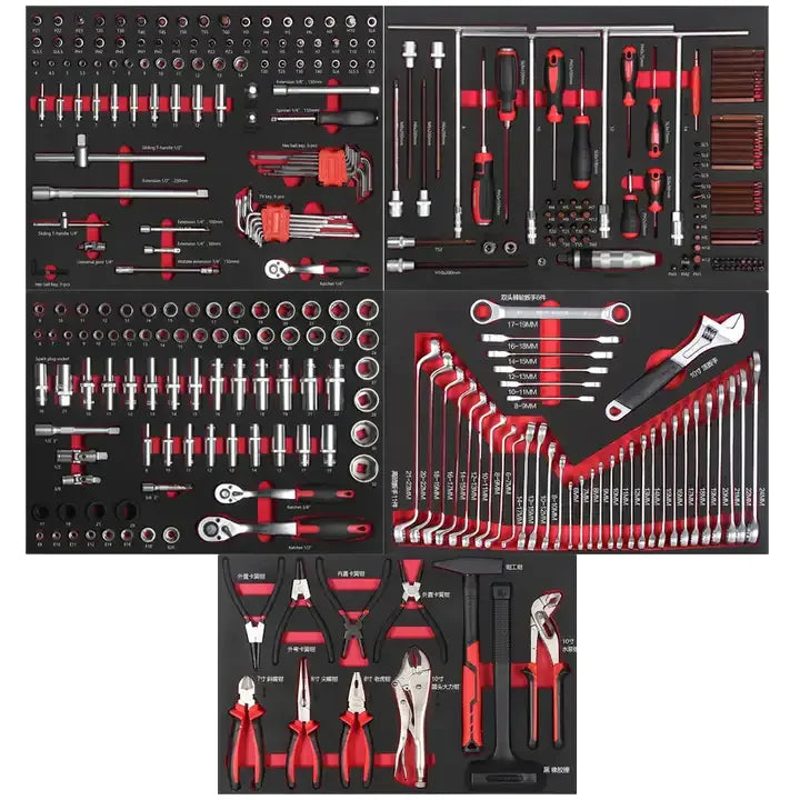 319-Piece  Hand Tool  for Auto Repair Customizable  Car Workshop Tools for Garage Storage