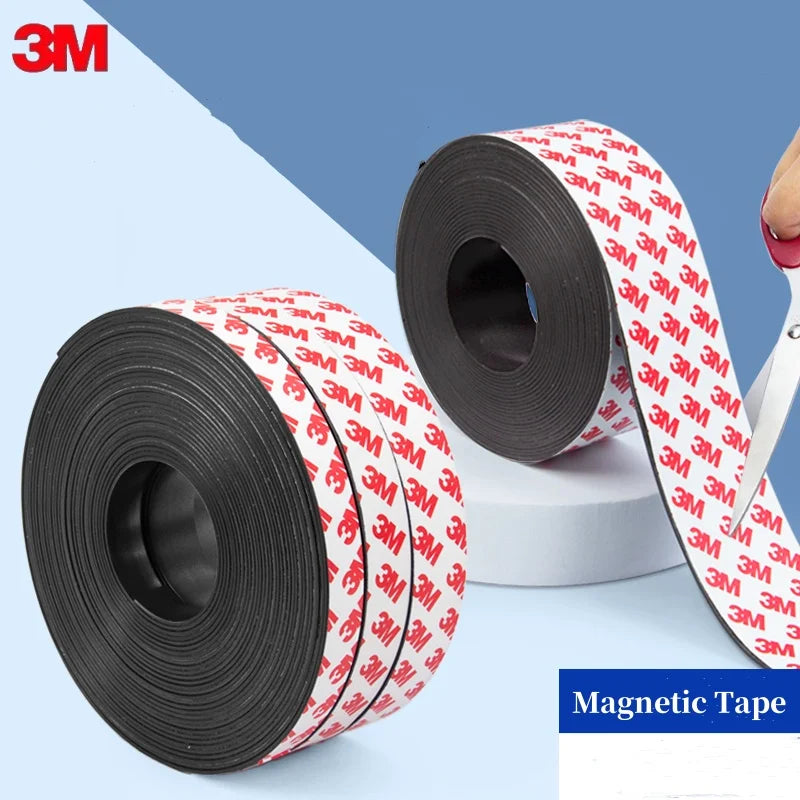 3M Magnetic Strong Adhesive Tape Thickth 1mm 1.5mm Teaching Aids Special Soft Magnetic Adhesive  for Crafts Office & Home