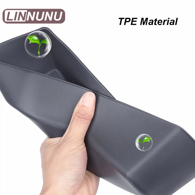 LINNUNU Silicone Car Door Storage Box Pocket Mat For Geely Starray EM-i EX5 EM-i 2026 Anti Slip Dustproof Liner Protector Parts