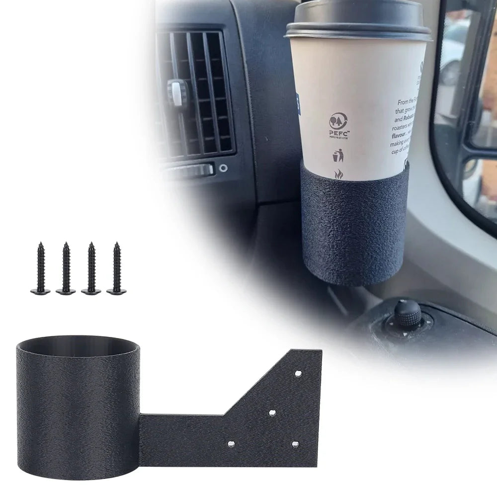 1set Auto Accessories Universal Car Storage Rack Cup Holder For Peugeot Boxer Fiat Ducato Citroen Relay 2006-2023 Car Cup Stand