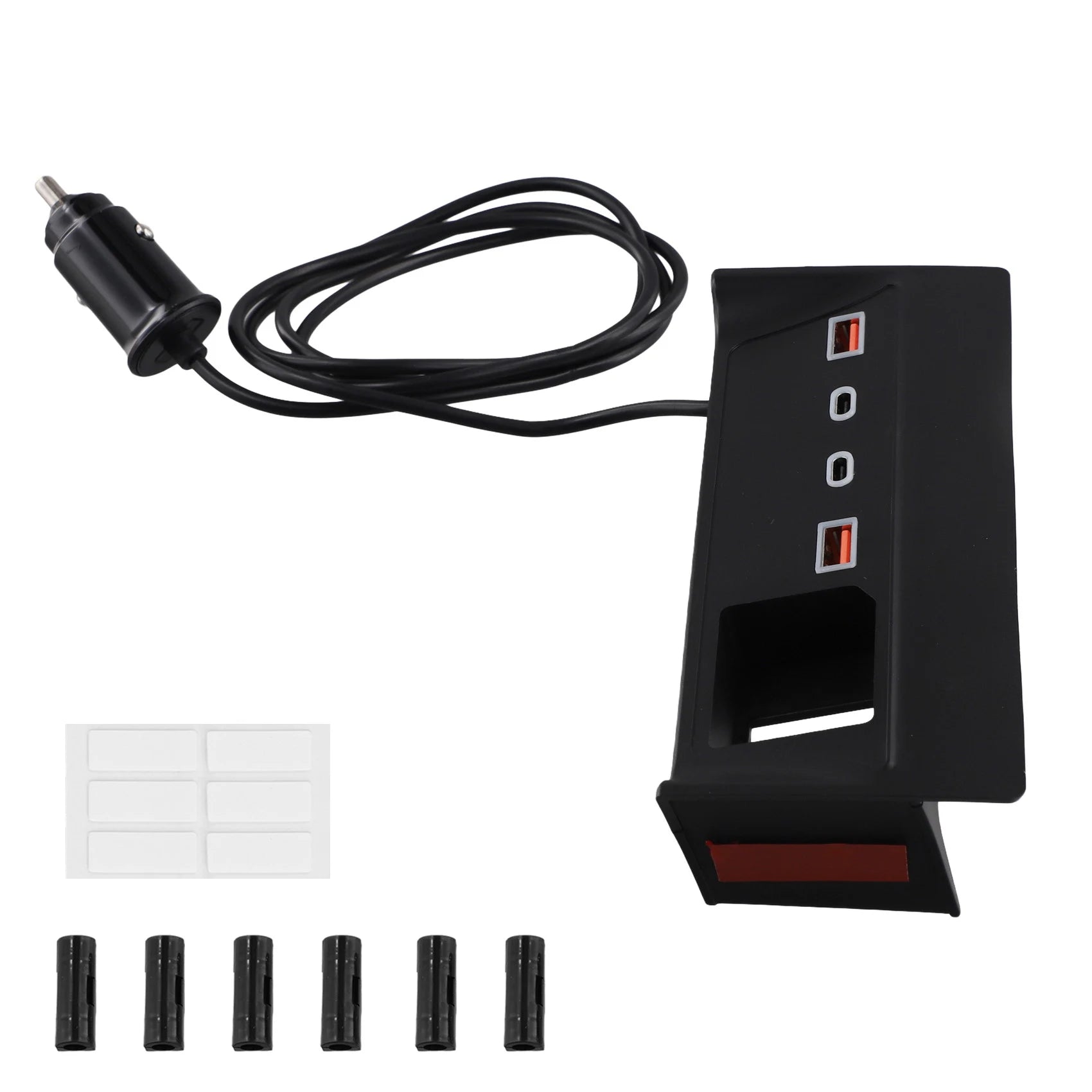Z0C-hCar USB Type-C Splitter Adapter Fast Charger Shunt HUB Docking Station for Toyota Corolla Cross