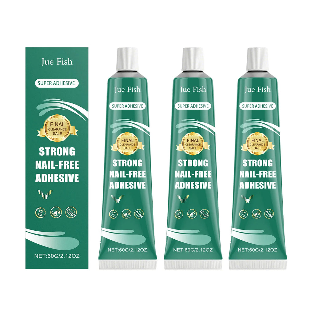 Multi Surface No Nail Adhesive Heavy Duty Quick Dry Instant Bond No Drilling Required Mounting Daily Household Repair Glue