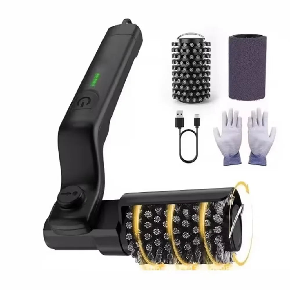 Electric Grill Brush Cleaning BBQ Cleaner Brush Cordless Rechargeable Rotary Adjustable Outdoor Heavy Oil Stains Clean Tool