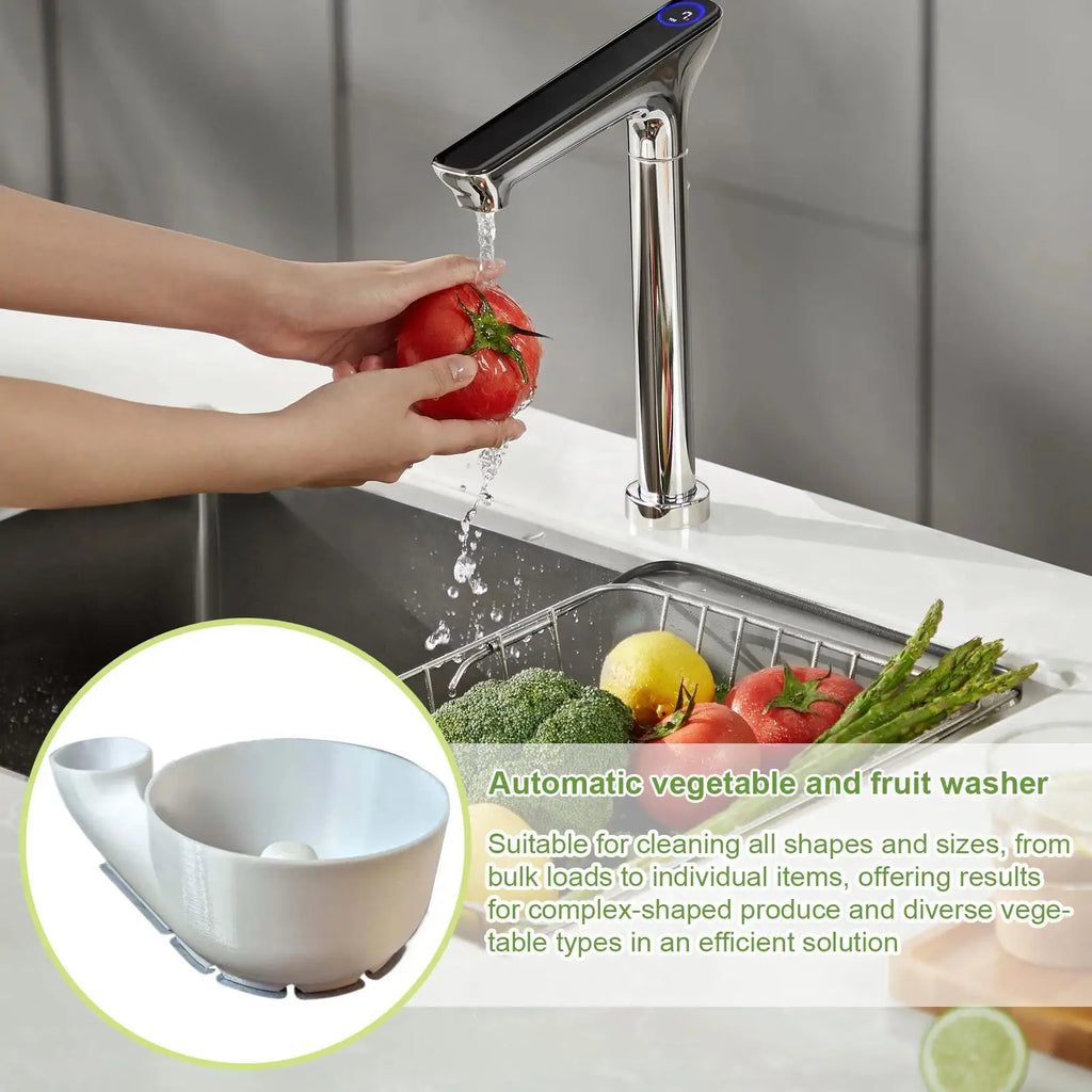 Portable Fruit Wash Bowl Multipurpose Food Washing Spinner Fruit and Vegetable Washing Basket for Home Kitchen Outdoor Picnics
