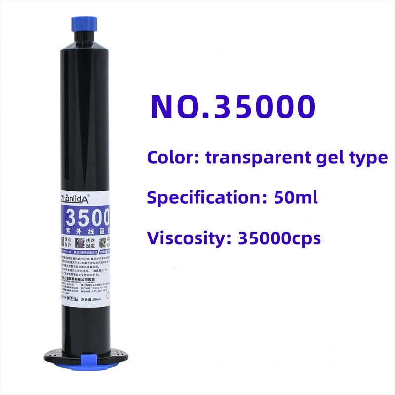 10/50ML UV Curable Adhesive Electronic Components Cable Fixation Solder Joint Protection Quick Drying Glue Fixed Circuit Board