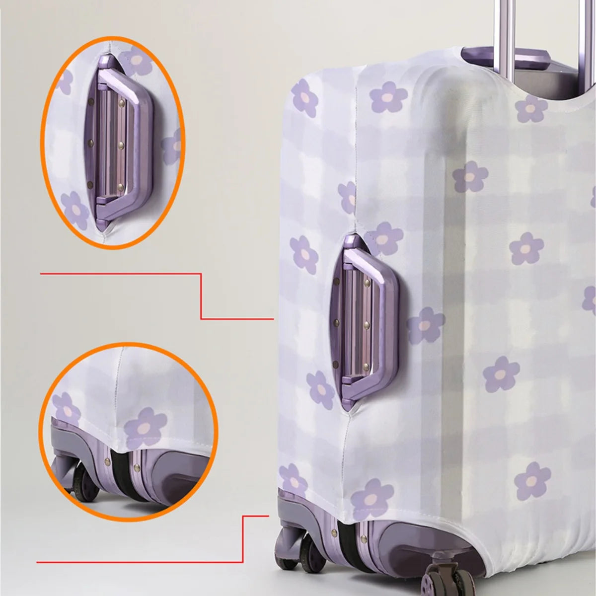Luggage Cover Protector Elastic Waterproof Dustproof For 18-32 Inch Suitcase Travel Accessories